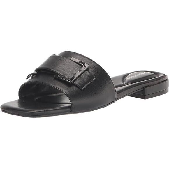 Calvin Klein Women's Tangelo Square Toe Slip-on Flats, Black Size 5.5M - Picture 1 of 5